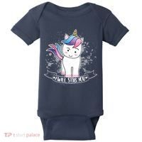 I Will Stab You Unicorn Baby Bodysuit thumb 0