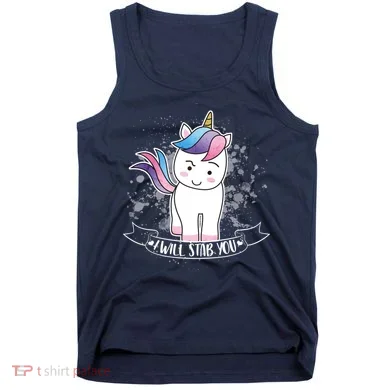 I Will Stab You Unicorn Tank Top