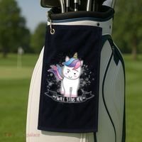 I Will Stab You Unicorn Golf Towel thumb 2
