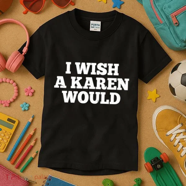 I Wish A Karen Would Kids T-Shirt