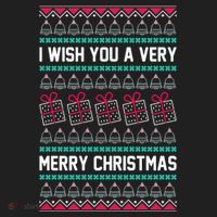 I Wish You A Very Merry Christmas Cute Ugly Sweater Women's Sweatshirt thumb 2