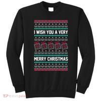 I Wish You A Very Merry Christmas Cute Ugly Sweater Sweatshirt thumb 0