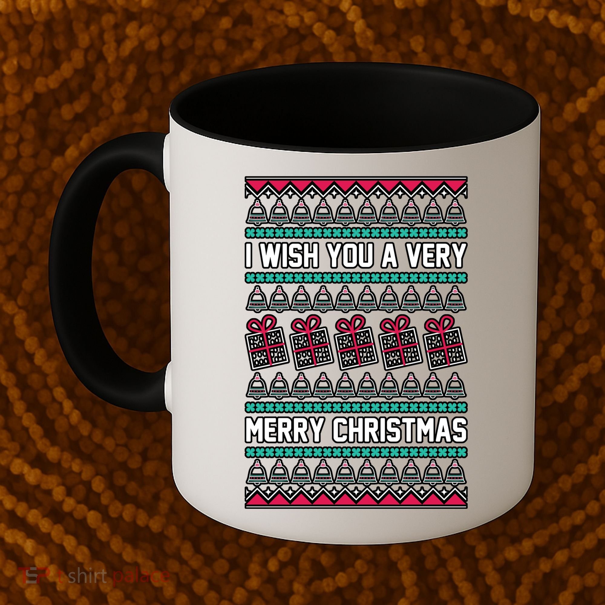 I Wish You A Very Merry Christmas Cute Ugly Sweater Coffee Mug