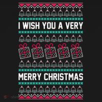 I Wish You A Very Merry Christmas Cute Ugly Sweater Women's Hoodie thumb 2