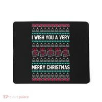 I Wish You A Very Merry Christmas Cute Ugly Sweater Mousepad thumb 0