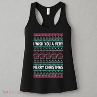 I Wish You A Very Merry Christmas Cute Ugly Sweater Women's Tank Top thumb 3