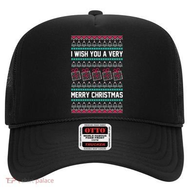 I Wish You A Very Merry Christmas Cute Ugly Sweater Hat