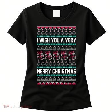 I Wish You A Very Merry Christmas Cute Ugly Sweater Women's T-Shirt