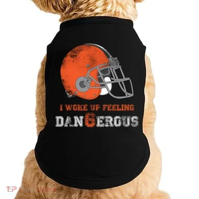 I Woke Up Feeling Dangerous Distressed Doggie Tank