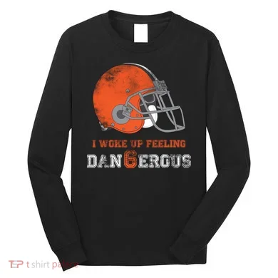 I Woke Up Feeling Dangerous Distressed Long Sleeve Shirt
