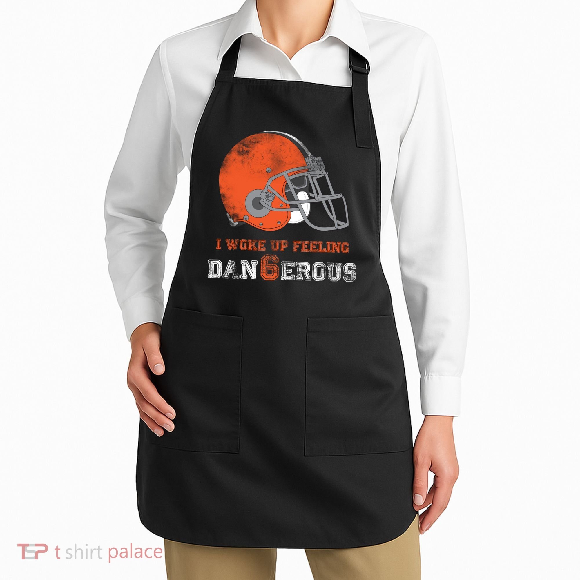 I Woke Up Feeling Dangerous Distressed Apron