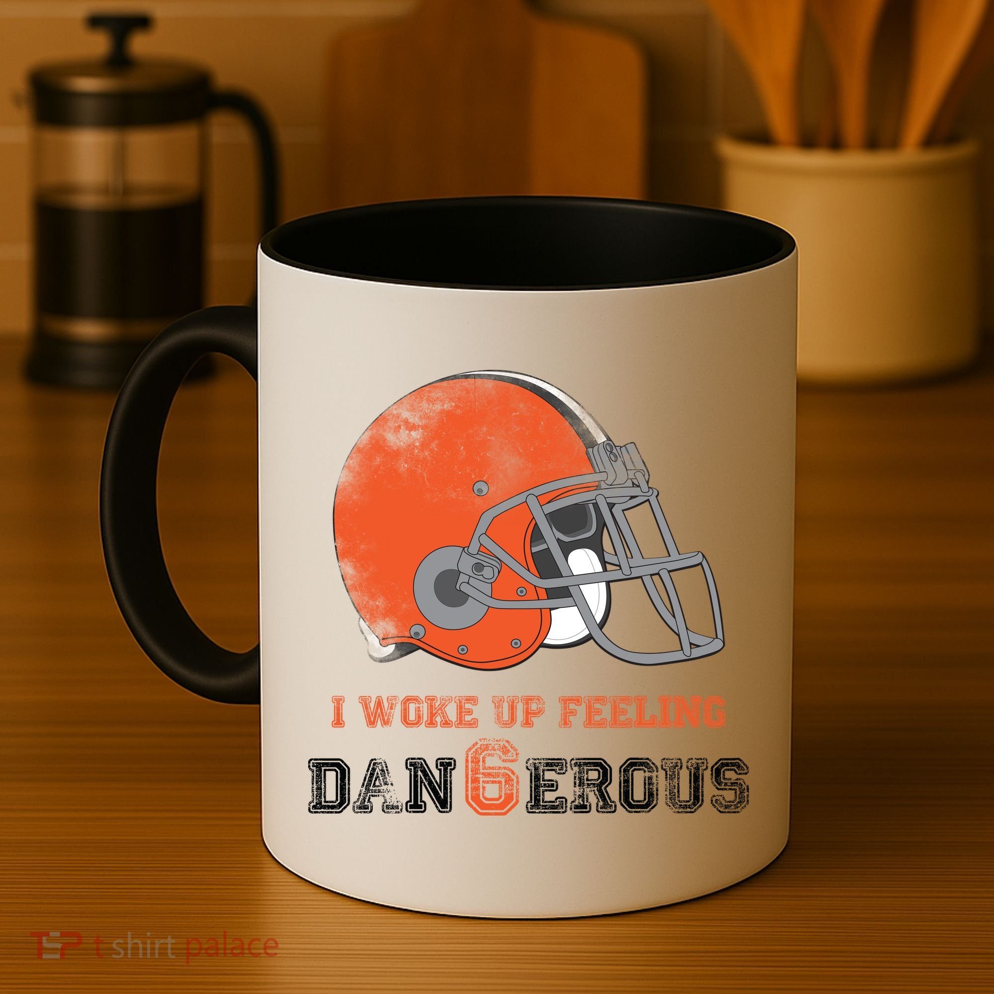I Woke Up Feeling Dangerous Distressed Coffee Mug