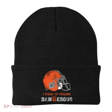 I Woke Up Feeling Dangerous Distressed Beanie