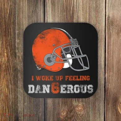I Woke Up Feeling Dangerous Distressed Coaster