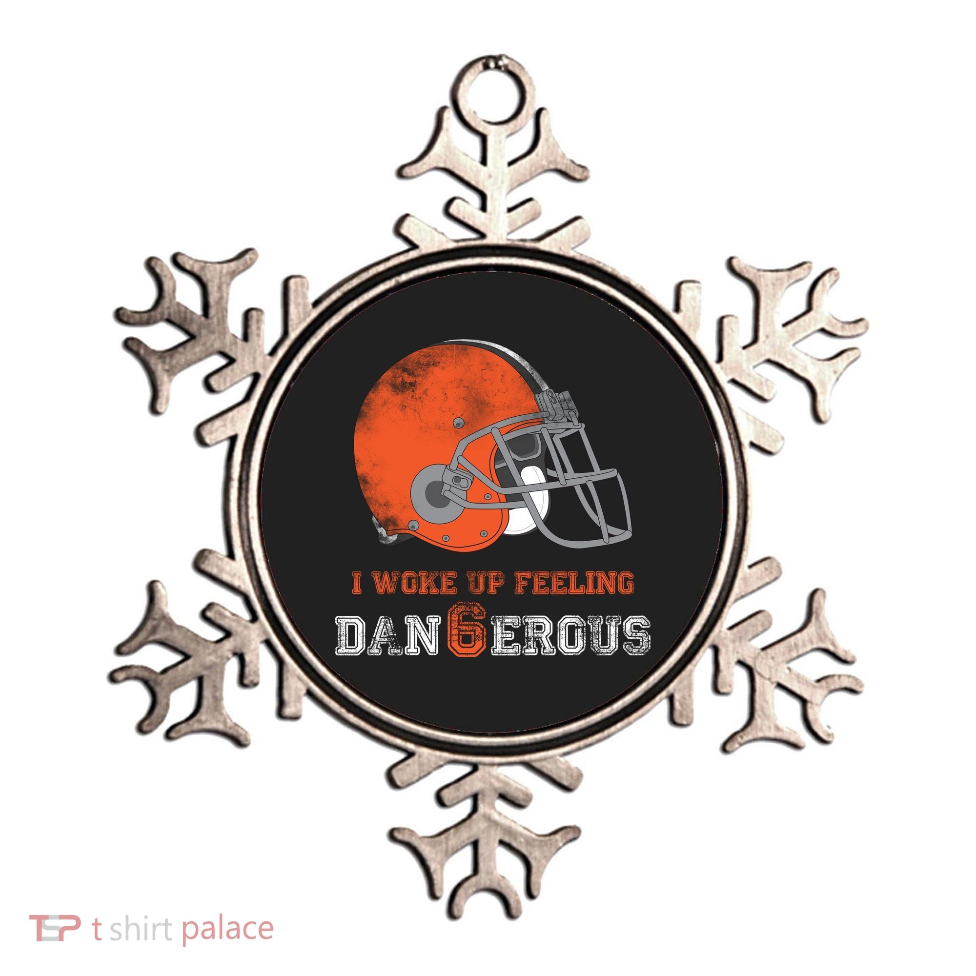 I Woke Up Feeling Dangerous Distressed Ornament
