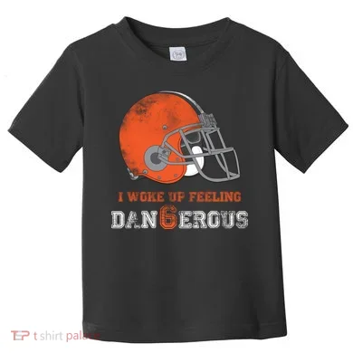 I Woke Up Feeling Dangerous Distressed Toddler T-Shirt