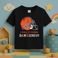 I Woke Up Feeling Dangerous Distressed Toddler T-Shirt thumb 3