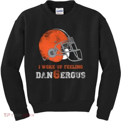 I Woke Up Feeling Dangerous Distressed Kids Sweatshirt