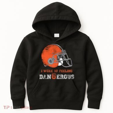 I Woke Up Feeling Dangerous Distressed Kids Hoodie