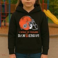 I Woke Up Feeling Dangerous Distressed Kids Hoodie thumb 3