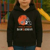 I Woke Up Feeling Dangerous Distressed Kids Hoodie thumb 3