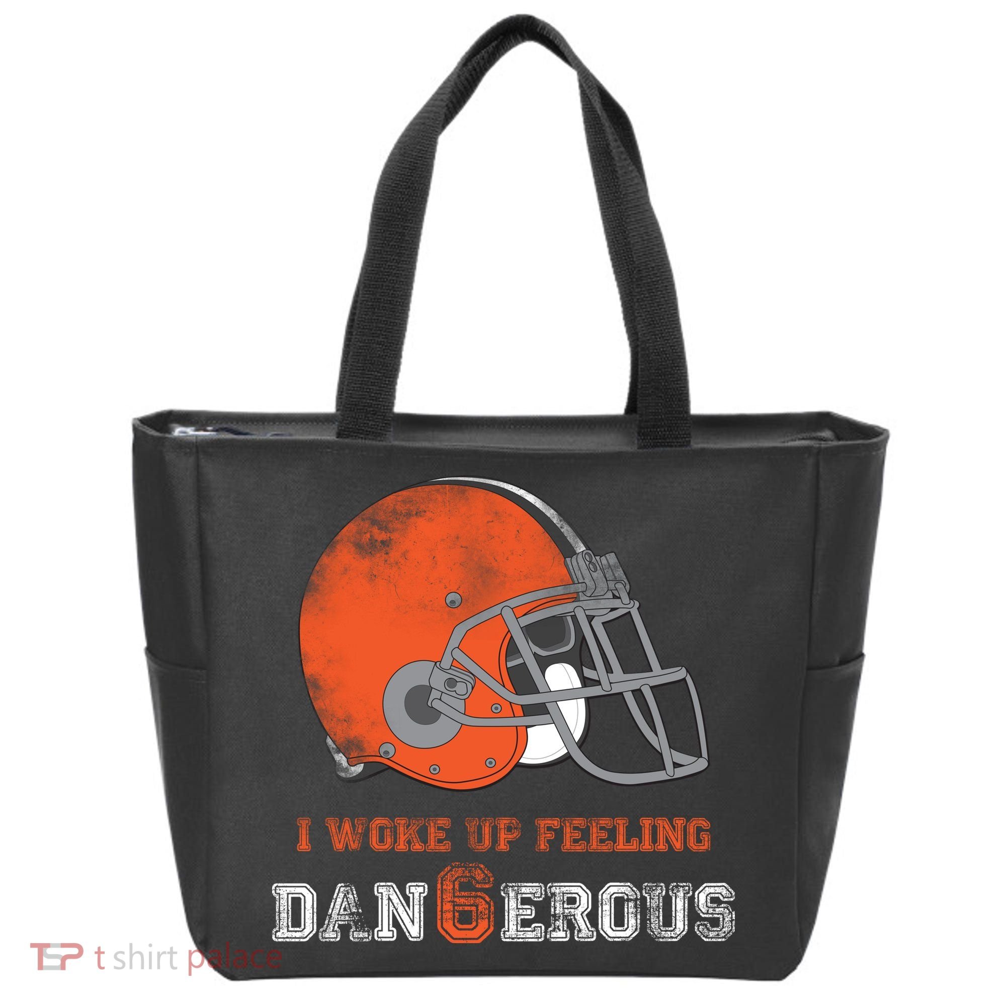I Woke Up Feeling Dangerous Distressed Tote Bag