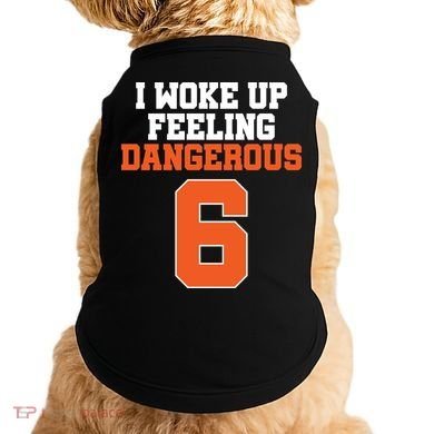 I Woke Up Feeling Dangerous Football Doggie Tank