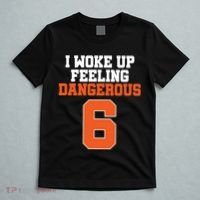 I Woke Up Feeling Dangerous Football T-Shirt thumb 5