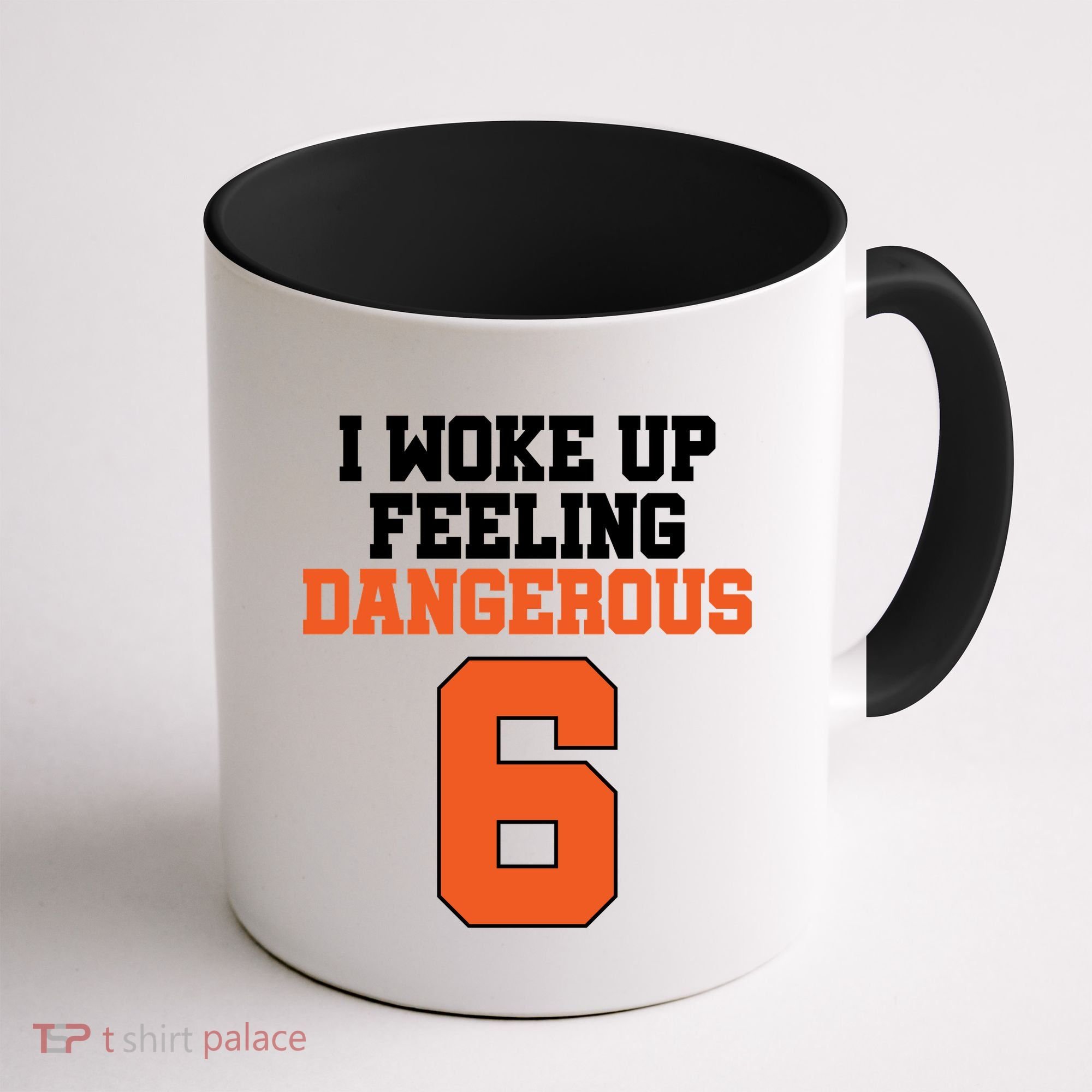 I Woke Up Feeling Dangerous Football Coffee Mug