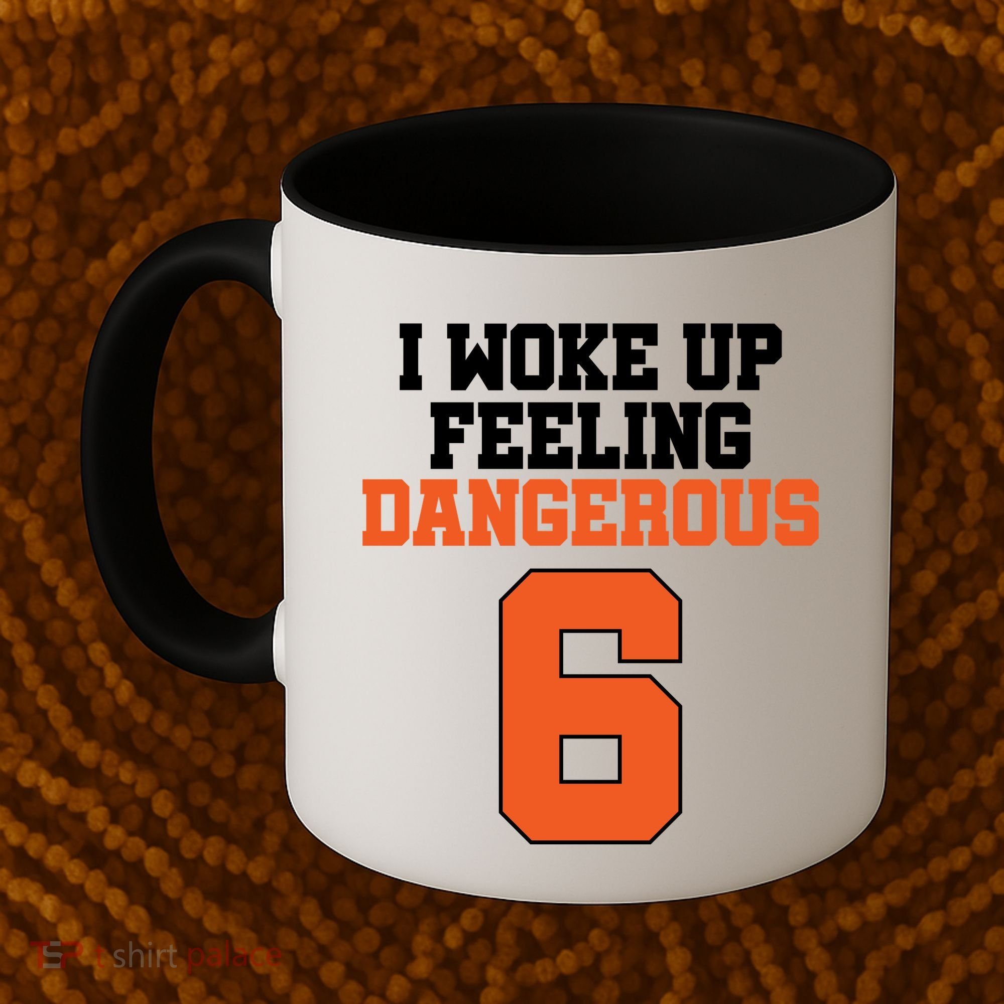 I Woke Up Feeling Dangerous Football Coffee Mug