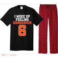 I Woke Up Feeling Dangerous Football Pajama Set thumb 0