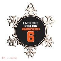 I Woke Up Feeling Dangerous Football Ornament thumb 0
