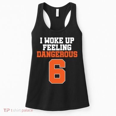 I Woke Up Feeling Dangerous Football Women's Tank Top