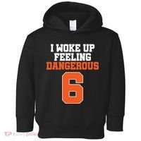 I Woke Up Feeling Dangerous Football Toddler Hoodie thumb 0
