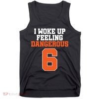 I Woke Up Feeling Dangerous Football Tank Top thumb 0