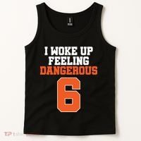 I Woke Up Feeling Dangerous Football Tank Top thumb 2