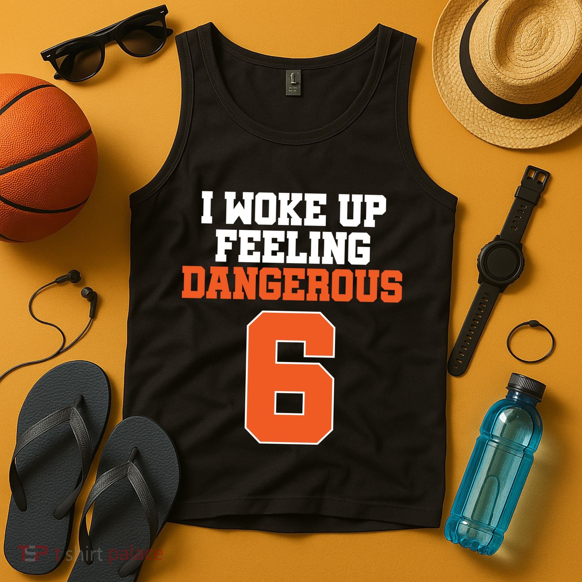 I Woke Up Feeling Dangerous Football Tank Top