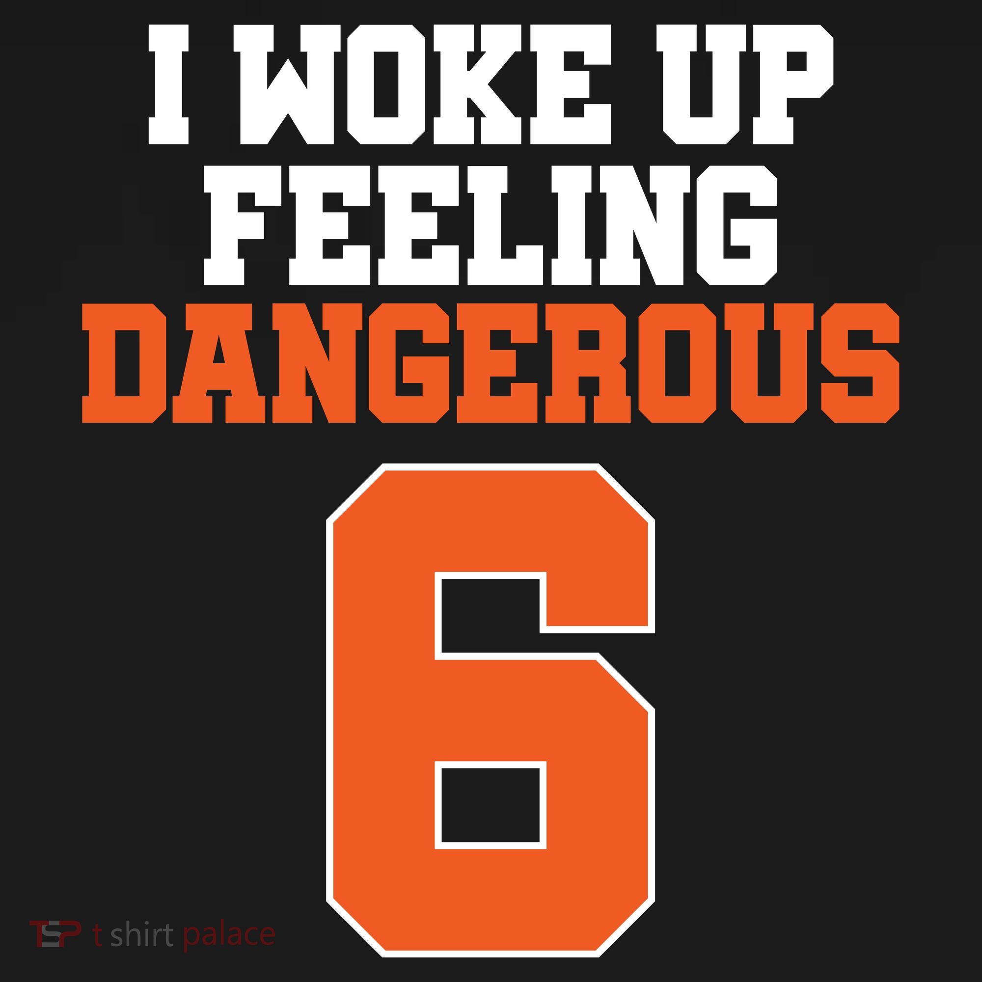 I Woke Up Feeling Dangerous Football Visor