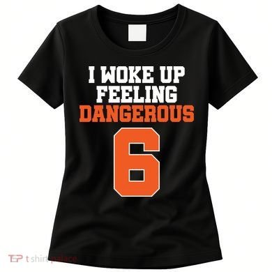 I Woke Up Feeling Dangerous Football Women's T-Shirt