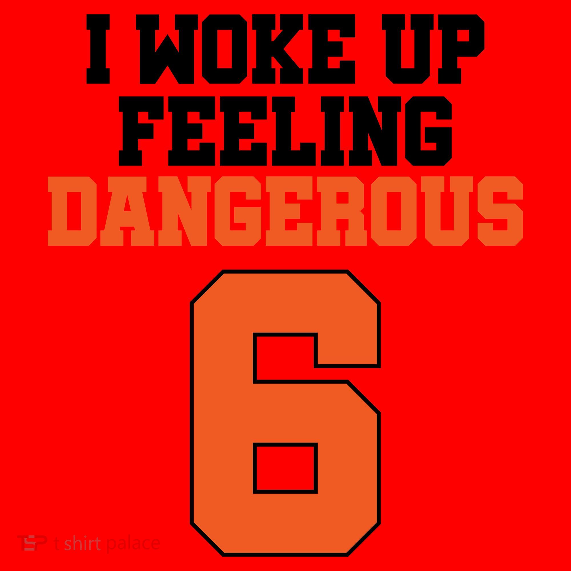 I Woke Up Feeling Dangerous Football Santa Hat