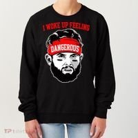 I Woke Up Feeling Dangerous Funny Football Women's Sweatshirt thumb 0