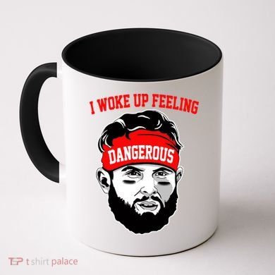 I Woke Up Feeling Dangerous Funny Football Coffee Mug