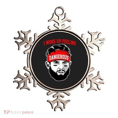 I Woke Up Feeling Dangerous Funny Football Ornament