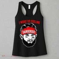 I Woke Up Feeling Dangerous Funny Football Women's Tank Top thumb 3