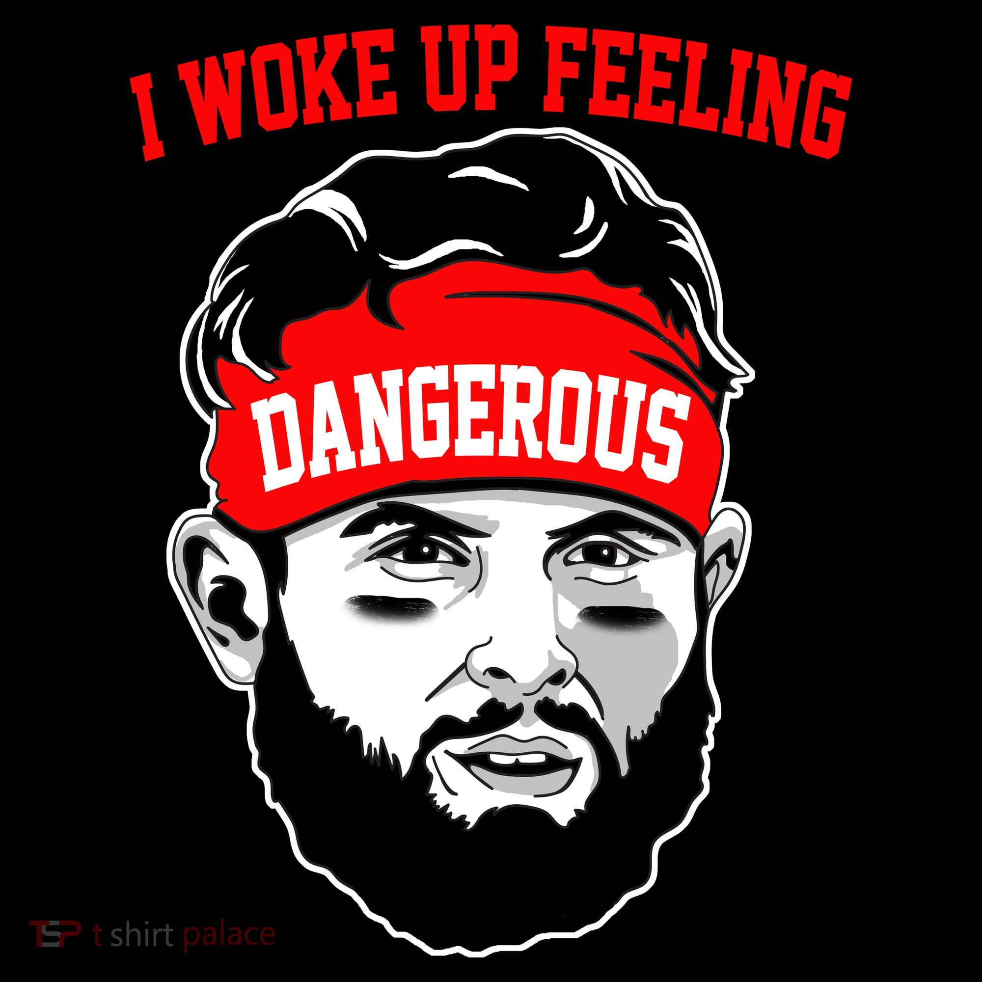I Woke Up Feeling Dangerous Funny Football Women's Tank Top