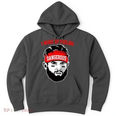 I Woke Up Feeling Dangerous Funny Football Hoodie