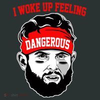 I Woke Up Feeling Dangerous Funny Football Hoodie thumb 7