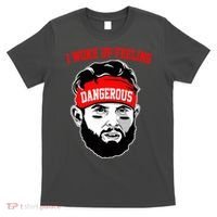 I Woke Up Feeling Dangerous Funny Football T-Shirt thumb 0