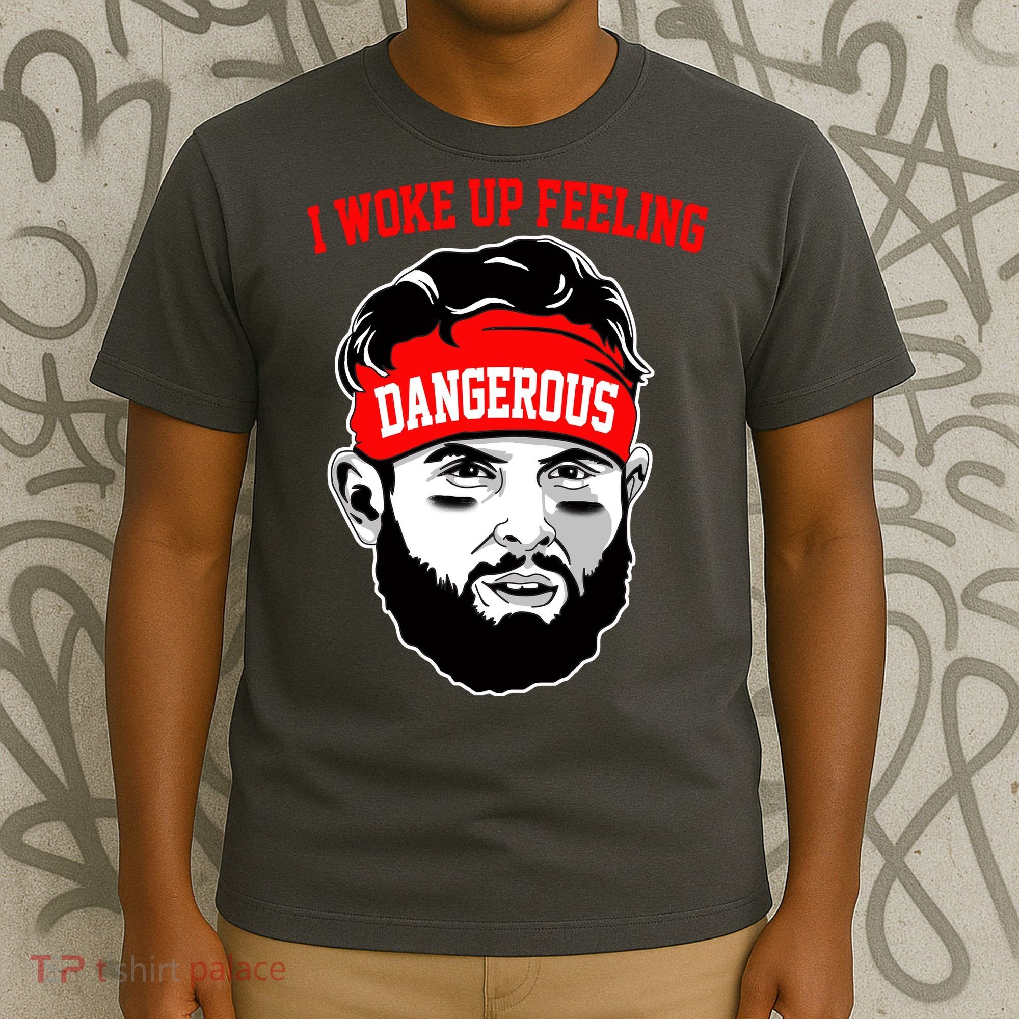 I Woke Up Feeling Dangerous Funny Football T-Shirt