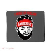 I Woke Up Feeling Dangerous Funny Football Mousepad thumb 0
